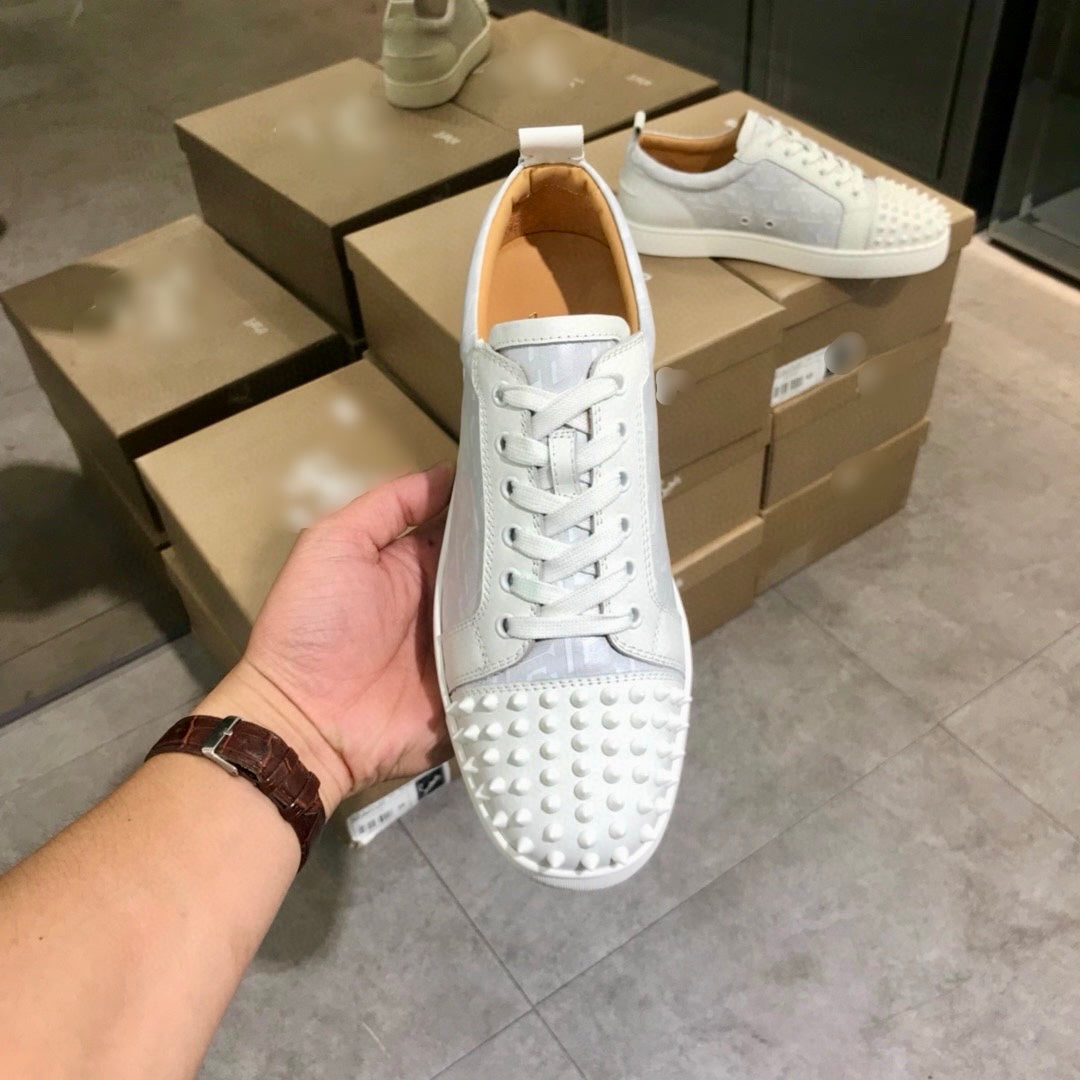 White Spike Sneaker