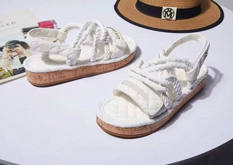 C Ivory Cord Sandal