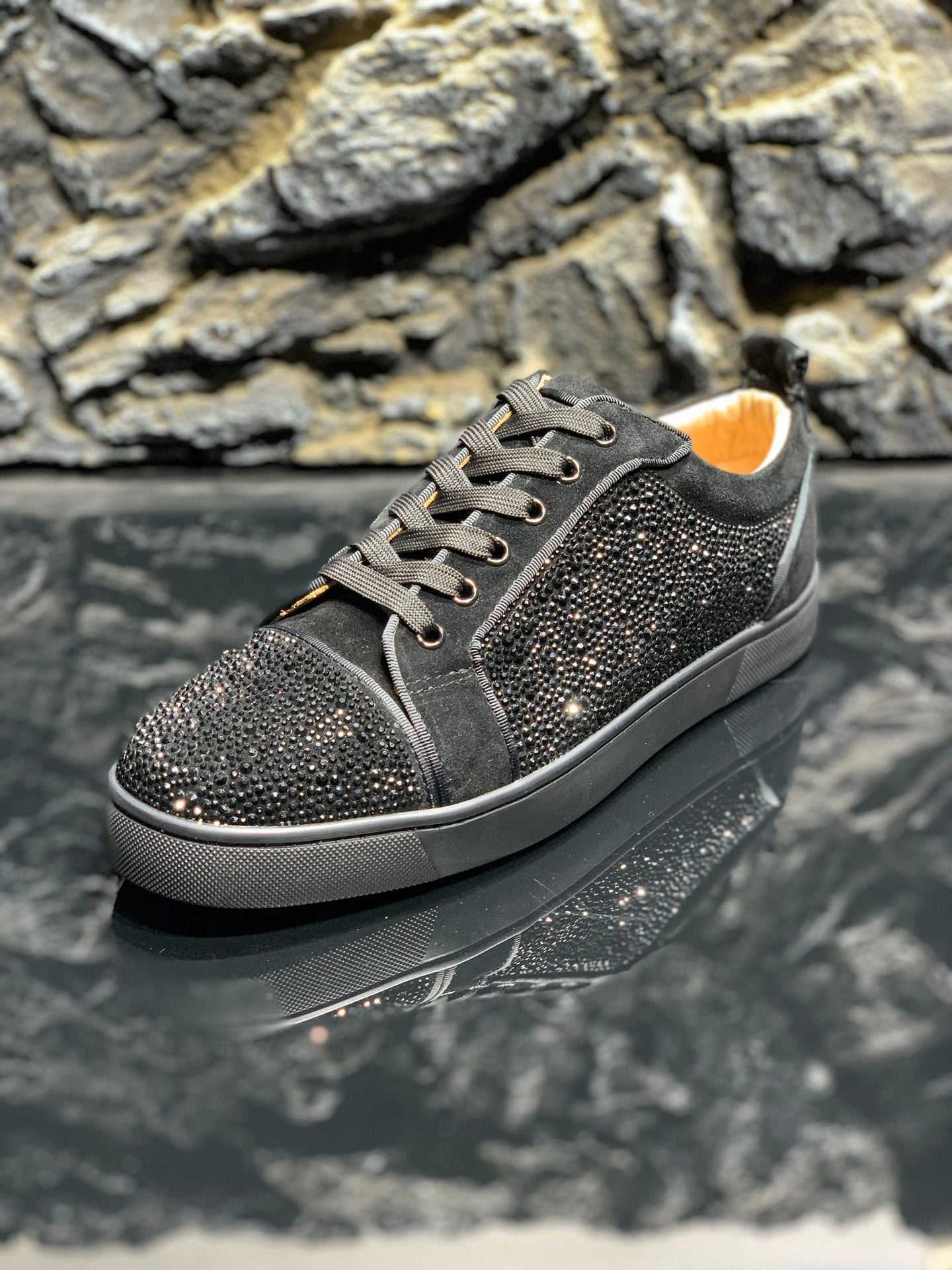 Black Red Bottom Sneaker