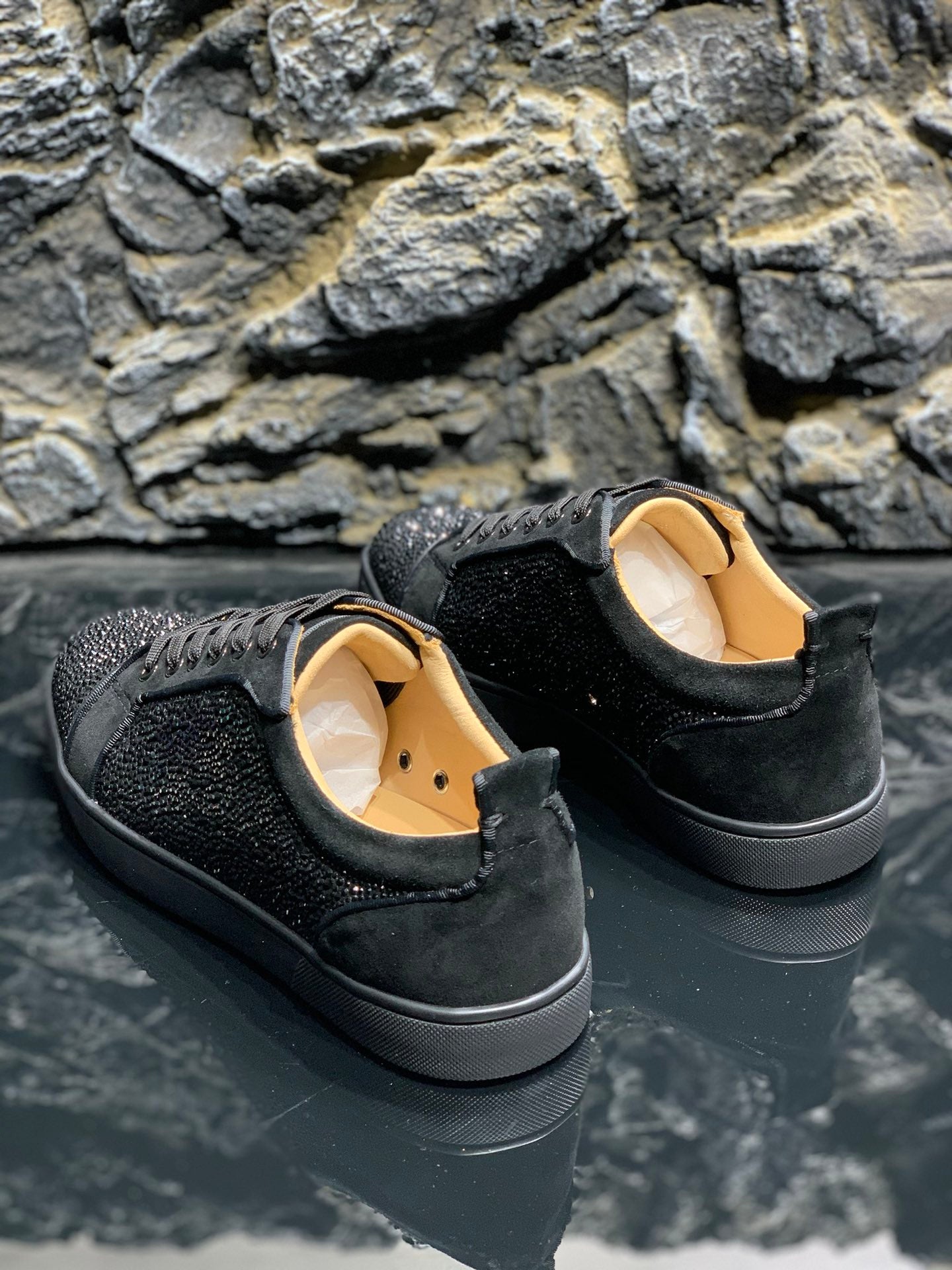 Black Red Bottom Sneaker