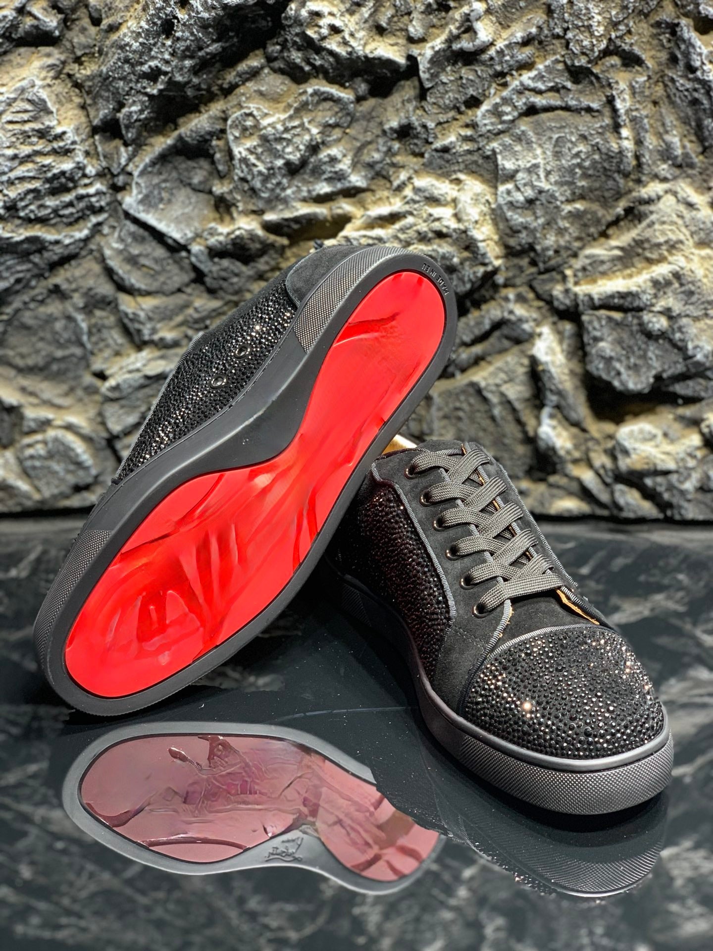 Black Red Bottom Sneaker