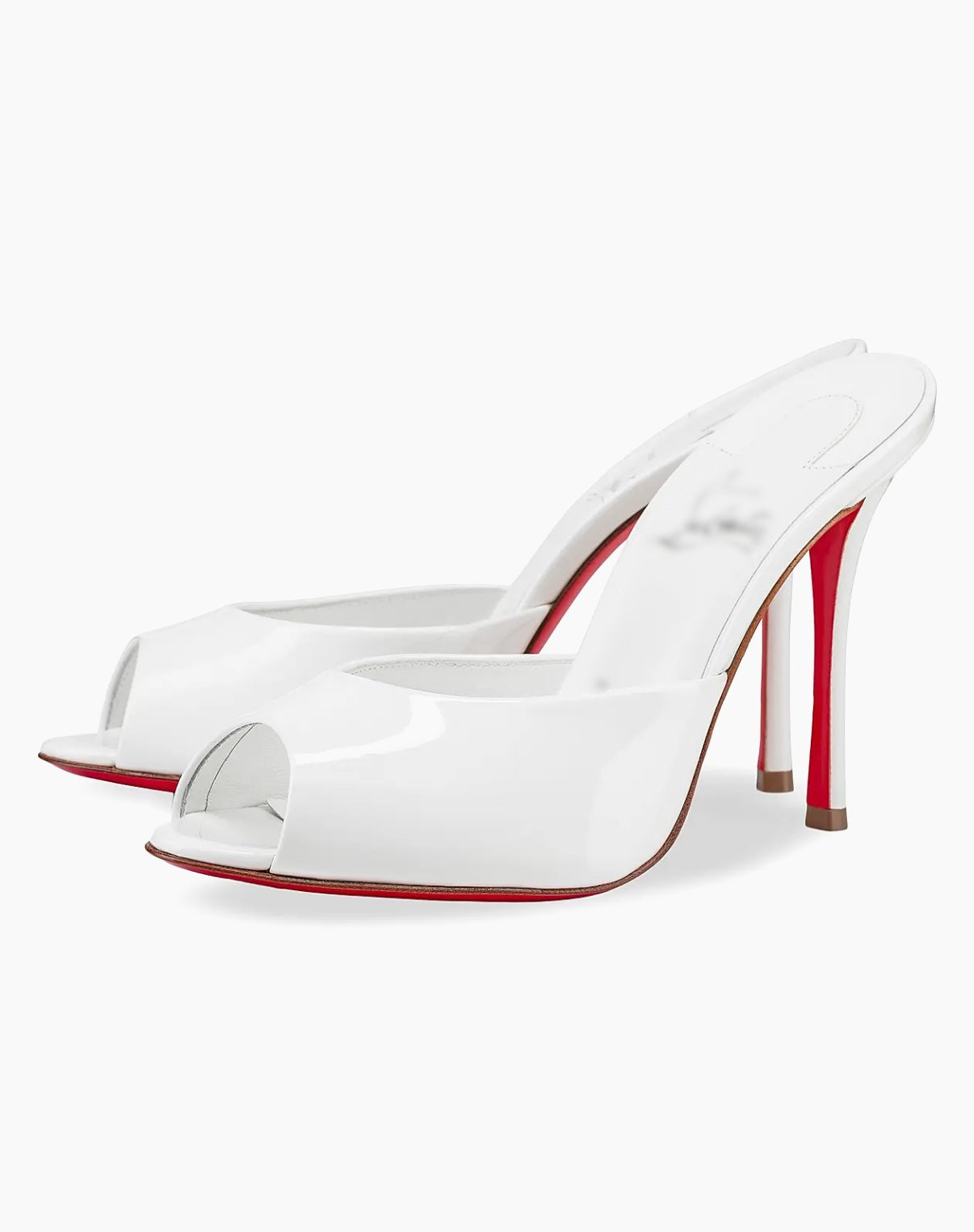White Dolly Red Bottom Heel
