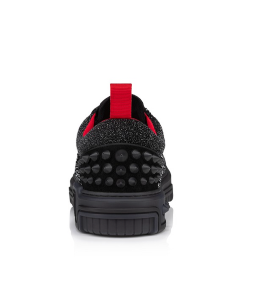 CL- Men's Red Bottom Rhinestone