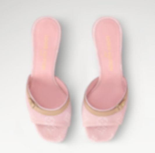 LVT- Women's Pink Denim Heels