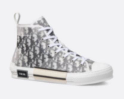 D**R- High Top White/Black Sneaker