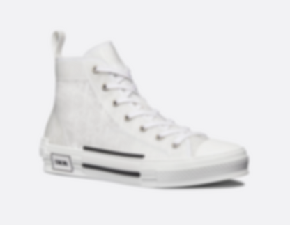 D**R- High Top White Sneaker
