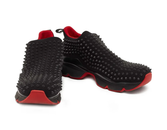 CL- Men's Red Bottom Spike Sock Sneaker
