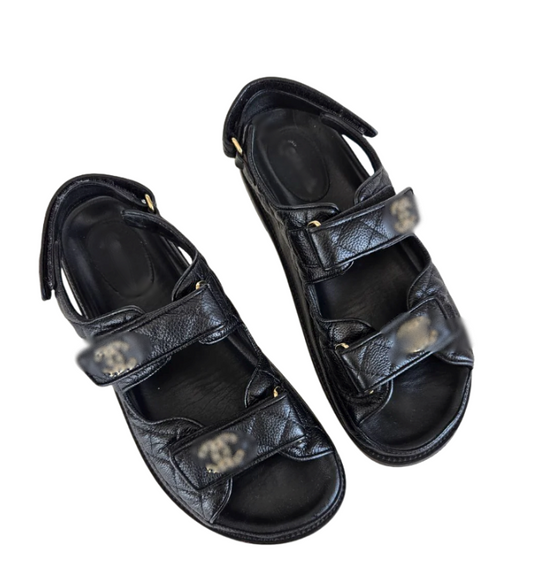 CHNNL- Women's Black Sandals